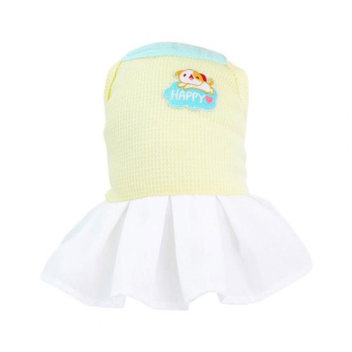 Robe En Coton Pour Animaux De Compagnie,Robe Couvertes Pour Chiot,Pull Princesse Pour Chien,Excellent - Type Yellow-S
