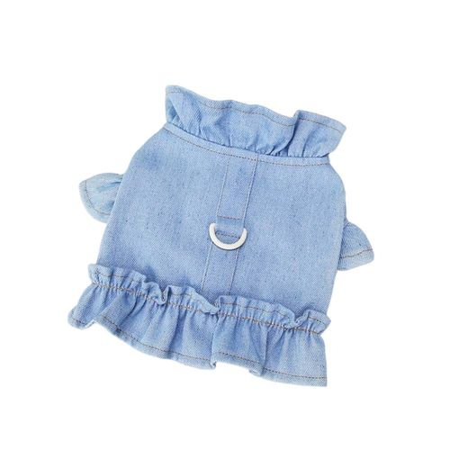 Robe De Mariée Avec Anneau En D Pour Petits Et Moyens Chiens,Jupe De Princesse,Vêtements Pour Chiots,Fournitures Pour Animaux De Compagnie - Type Light Blue-S