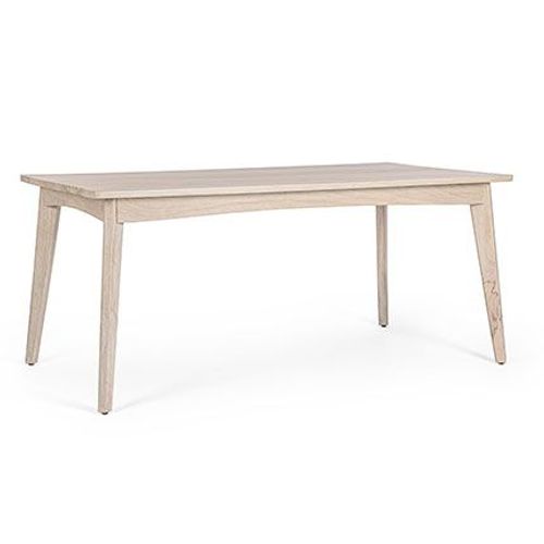 Table À Manger 173x90x76 Cm En Manguier Blanchi - Modjo