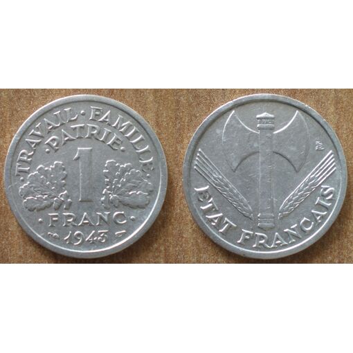 Essai De 10 Francs Pétain 1943 – Aluminium, Par Bazor/Vézien, Qualité SPL, Diamètre 30,94 Mm, Tirage Rare