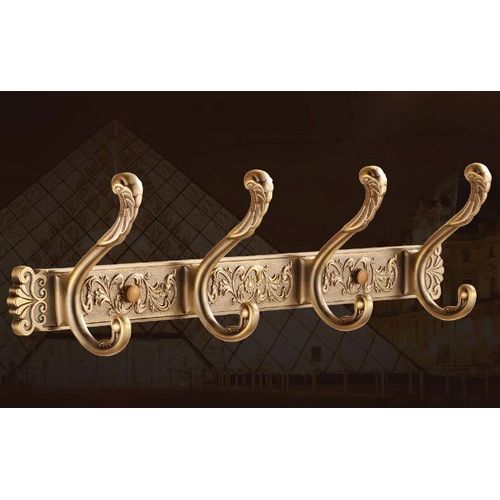 HOAccessrespiration-Collection de cuivres anciens,anneau porte-serviettes,porte-papier,brosse de toilette,crochet pour manteau,bain T1,vaisselle de Regina - Type Hook Rail-4 Hooks