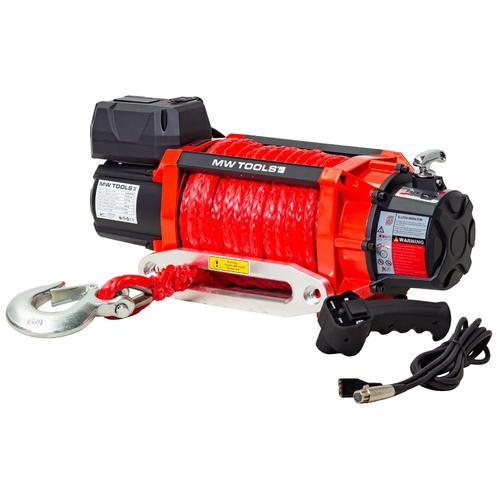 Treuil électrique 12V 8164 kg câble 26m synthétique télécommande sans fil MW Tools SEL820012SR