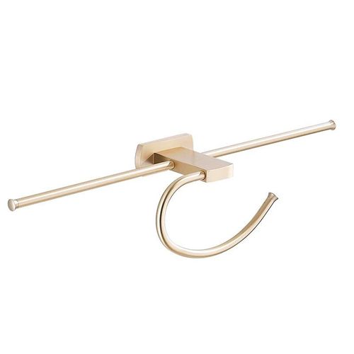 Support Mural En Laiton Brossé,Étagère Pour Serviettes De Toilette,Support De Rangement Pour Accessoires De Salle De Bain - Type Towel Rack Pole