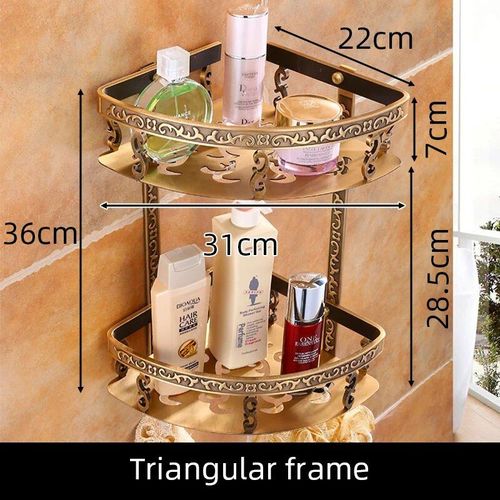 Ensemble de quincaillerie de salle de bain en laiton,porte-papier sculpté,collection en laiton,accessoires HOAccessrespiration,antique HOProducts - Type Triangle basket