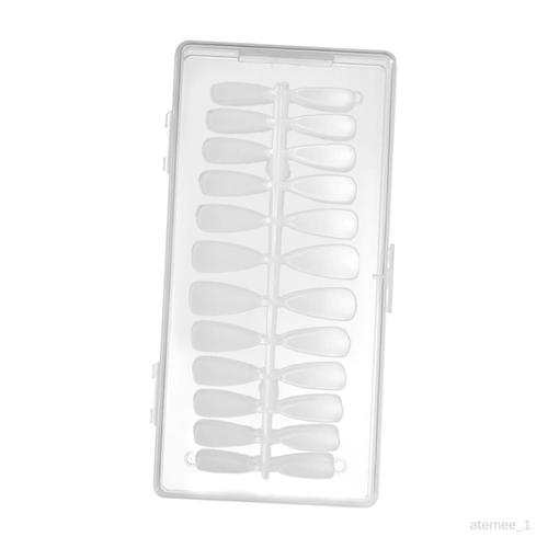 504x En Plastique Transparent Faux Ongles Conseils Applications Larges Outil De Manucure Opération Simple Artificiel Portable Diy Les Gouttelettes D'eau