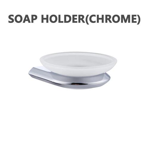 HOAccessrespiration-Porte-serviettes T1,porte-brosse,porte-gobelet,vaisselle,porte-papier,placage métal gris - Type Chrome Soap