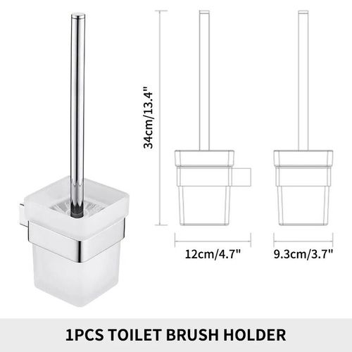 Haute Qualité En Acier Inoxydable Accessoires De Salle De Bain Étagère Murale Serviette Bar Rack Rail Toilette Brosse Holder Rouleau Papier Holder Savon Vaisselle Robe - Type Toilet Brush Holder