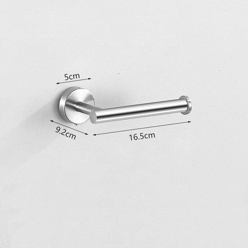 Anneau De Serviette En Argent Avec Crochets,Étagère,Porte-Rouleau De Toilette,Support Mural De Luxe,Pour Accessoires De Salle De Bain Modernes Et Complets - Type Roll Stand #B