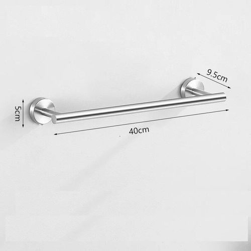 Anneau De Serviette En Argent Avec Crochets,Étagère,Porte-Rouleau De Toilette,Support Mural De Luxe,Pour Accessoires De Salle De Bain Modernes Et Complets - Type Towel Bar #C