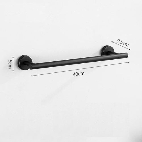 Anneau De Serviette En Argent Avec Crochets,Étagère,Porte-Rouleau De Toilette,Support Mural De Luxe,Pour Accessoires De Salle De Bain Modernes Et Complets - Type Towel Bar #A