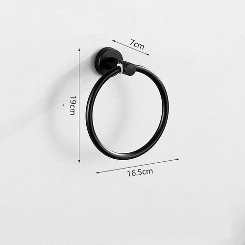 Anneau De Serviette En Argent Avec Crochets,Étagère,Porte-Rouleau De Toilette,Support Mural De Luxe,Pour Accessoires De Salle De Bain Modernes Et Complets - Type Towel Ring #A