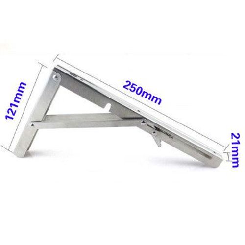 Support Réglable En Acier Inoxydable,2 Pièces,Pour Banc,Table,Étagère,Support Triangulaire Pliant,Support Lourd - Type G Stainless Steel