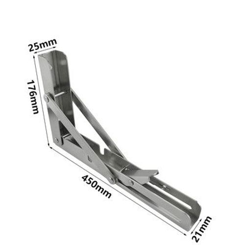 Support De Table Pliable En Acier Inoxydable,Triangle,Réglable,2 Pièces - Type M 304stainless Steel