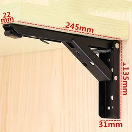 2 Supports De Support De Table De Rangement En Acier,Support Métallique Réglable,Supports D'étagère De Table Muraux,Support Triangulaire Pliable - Type B2