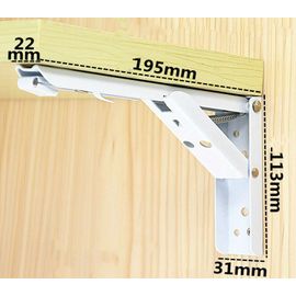 2 Supports De Support De Table De Rangement En Acier,Support Métallique Réglable,Supports D'étagère De Table Muraux,Support Triangulaire Pliable - Type A1