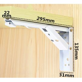 2 Supports De Support De Table De Rangement En Acier,Support Métallique Réglable,Supports D'étagère De Table Muraux,Support Triangulaire Pliable - Type A3