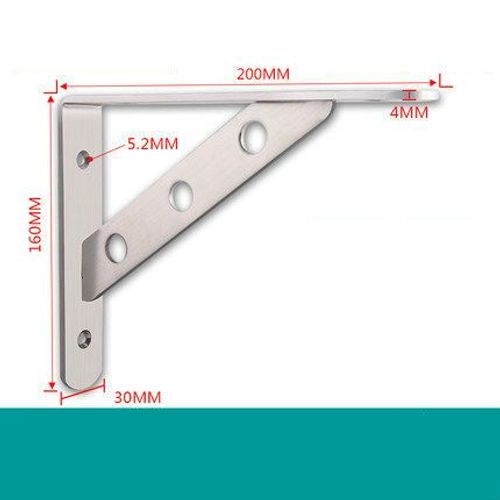 Support Métallique Triangulaire Épais,Support De Tabouret Stable,Étagère De Table Murale En Acier Inoxydable,2 Pièces - Type B1