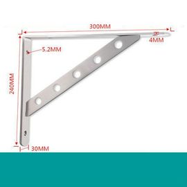 Support Métallique Triangulaire Épais,Support De Tabouret Stable,Étagère De Table Murale En Acier Inoxydable,2 Pièces - Type B3