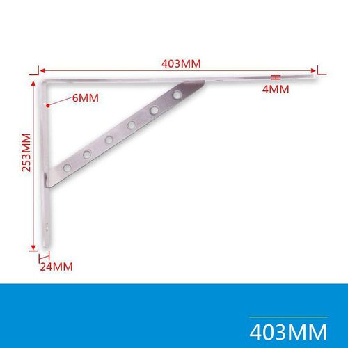 Support Métallique Triangulaire Épais,Support De Tabouret Stable,Étagère De Table Murale En Acier Inoxydable,2 Pièces - Type A6