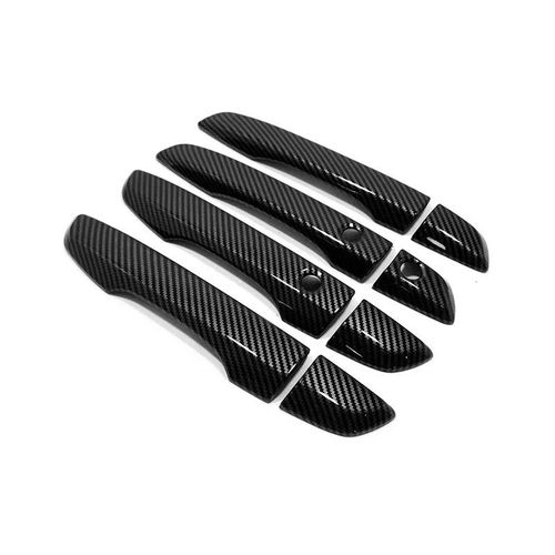 Garniture De Couvercle De Lunette De Bol De Poignée De Porte De Voiture En Fibre De Carbone,Autocollant De Style Abs Extérieur Pour Honda Civic David 2016-2021 G10,4 Pièces - Type Rhd 8x Door Handle