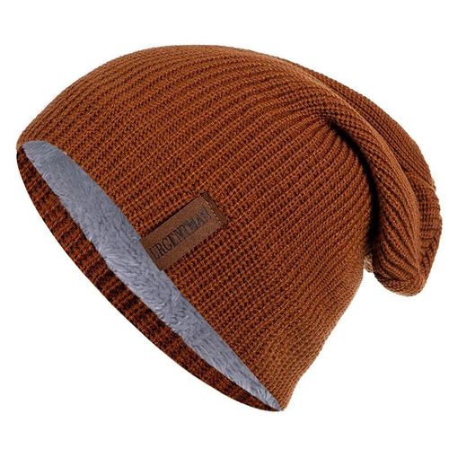 Classique Bonnet Urgentman Tag Casual Chapeau Femmes Hommes Chaud Tricoté Ajouter Fourrure Doublure Hiver Chapeau De Mode Solide Bonnet Chapeau 16 Couleurs Ski Chapeaux