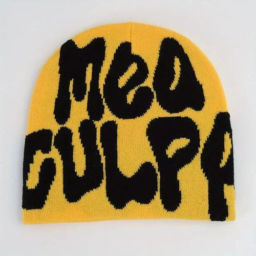 Bonnet Hip Hop Pour Hommes Et Femmes,Chapeau De Crâne Y2k,Élastique,Pliable,Tendance,Tricot,Bonnets Chauds,Document Bonbon