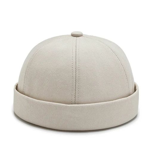 Casquette Vintage En Coton Pour Homme,Sans Bords,Solide,Docker,Portable,Polyvalent,Hip Hop,Été