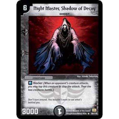 Night Master Shadow Of Decay - Carte Anglaise  - A5/Y1
