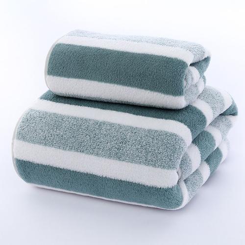 Ensemble de serviettes de bain deux pièces pour usage domestique, douces, absorbantes et confortables