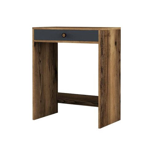 Console Effet Bois Beige, Anthracite 70x85 Cm