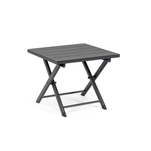 Table Basse Pliante De Jardin En Aluminium L44 Anthracite