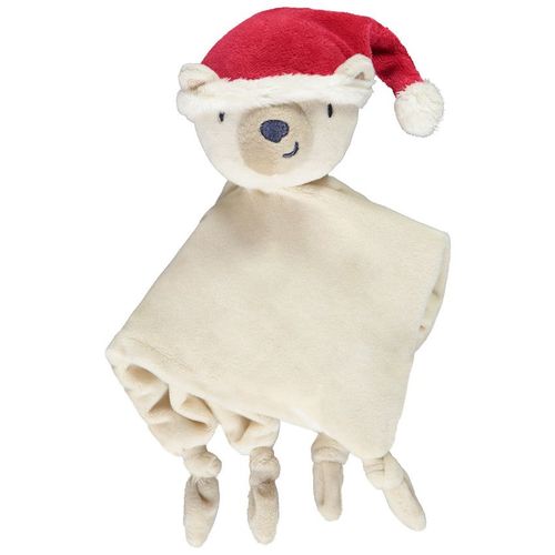 Doudou Plat Ourson De Noël En Sherpa Pour Bébé - Beige