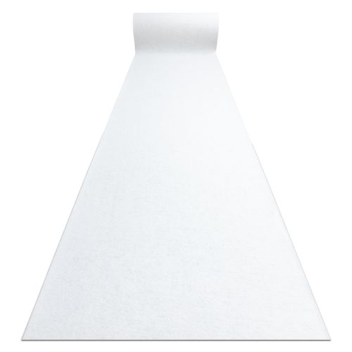 80x230 Cm Tapis De Couloir Antidérapant Rumba 1950 Mariage Couleur Unique Blanc 80cm