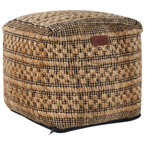 Pouf En Jute Beige 40 X 40 Cm Mabula