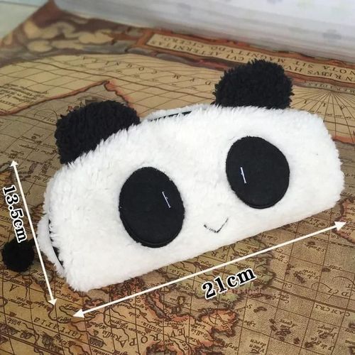 Trousse À Crayons En Peluche 3d,Mignon Kawaii,Panda En Peluche,Grande Capacité,Fournitures Scolaires,Article Multifonctionnel Pour Enfants