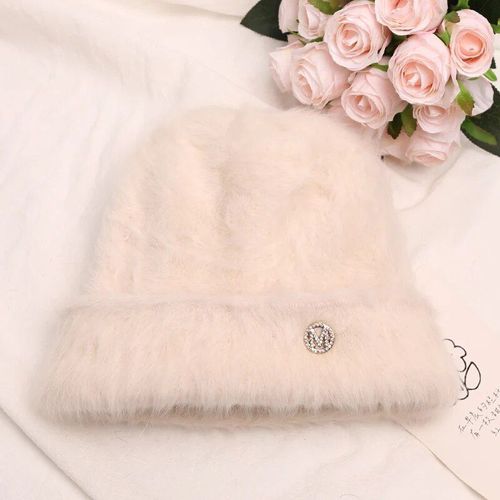 Bonnets En Fourrure De Lapin Pour Femmes,Bonnet Coupe-Vent Femme,Casquette Skullies,Doux,Chaud,Moelleux,Angora,Hiver,Y2k,Nouvelle Mode,2023