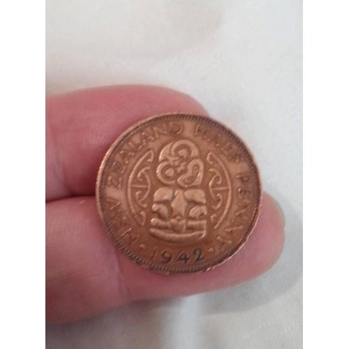 Monnaie Half Penny Nouvelle Zélande 1942