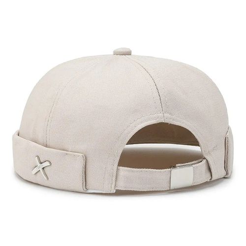 Casquettes De Tête De Mort Sans Bord Pour Hommes,Chapeau Breton Vintage,Chapeaux Hip Hop,Bonnet De Marin Docker,Casquette De Baseball Sans Visière,Chapeau À Rabat En Coton,Automne