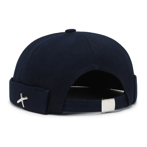 Casquettes De Tête De Mort Sans Bord Pour Hommes,Chapeau Breton Vintage,Chapeaux Hip Hop,Bonnet De Marin Docker,Casquette De Baseball Sans Visière,Chapeau À Rabat En Coton,Automne