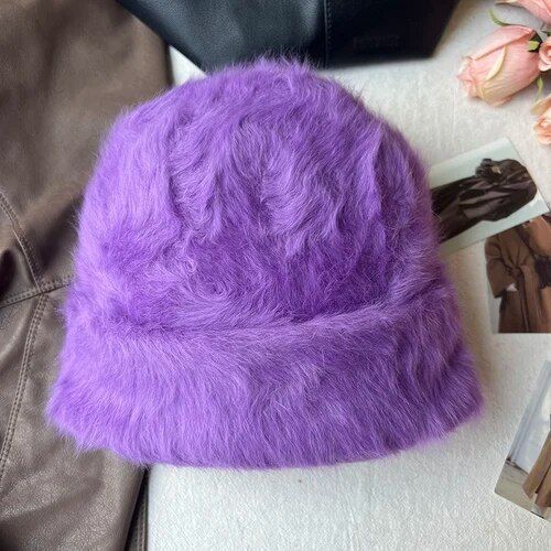 Bonnets En Fourrure De Lapin Pour Femmes,Bonnet Coupe-Vent Femme,Casquette Skullies,Doux,Chaud,Moelleux,Angora,Hiver,Y2k,Nouvelle Mode,2023