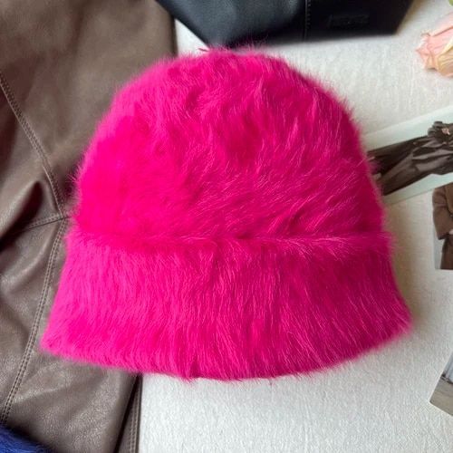 Bonnets En Fourrure De Lapin Pour Femmes,Bonnet Coupe-Vent Femme,Casquette Skullies,Doux,Chaud,Moelleux,Angora,Hiver,Y2k,Nouvelle Mode,2023