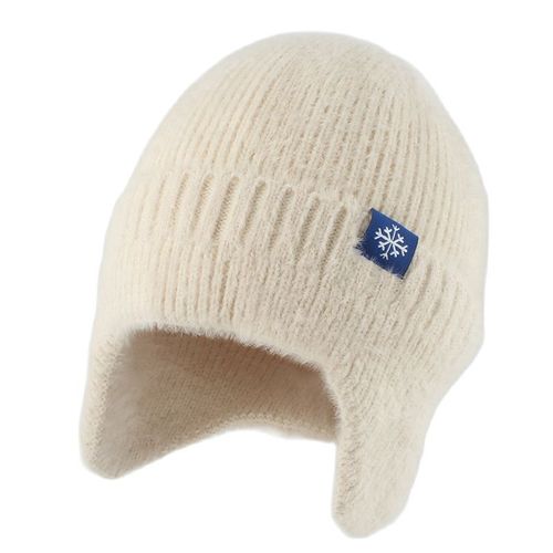 Bonnet Doux Et Chaud En Fausse Fourrure Pour Femme,Protection Des Oreilles En Plein Air,Bonnet En Peluche,Bonnet De Rue,Casquette Hip Hop,Mode Hivernale