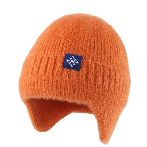 Bonnet Doux Et Chaud En Fausse Fourrure Pour Femme,Protection Des Oreilles En Plein Air,Bonnet En Peluche,Bonnet De Rue,Casquette Hip Hop,Mode Hivernale