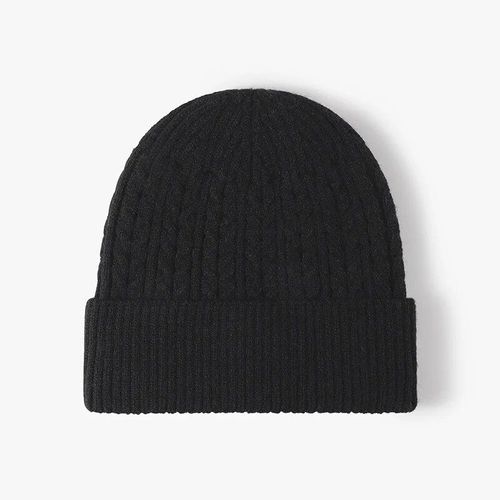 Casquette En Laine Jacquard Pour Hommes Et Femmes,Oreillettes Rembourrées,Show Face,Petit Bonnet Froid Épais,Extérieur,Chaud,Sans Bord,Hiver