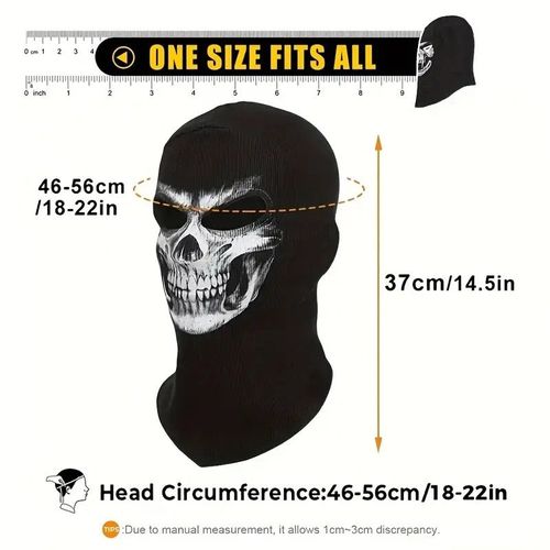 Seton Skull Cosplay Costume,Cagoule Fantôme,Masque De Mort,Vêtements De Sauna,Moto,Cyclisme,Ski,Snowboard,Ixd'halloween,Modules