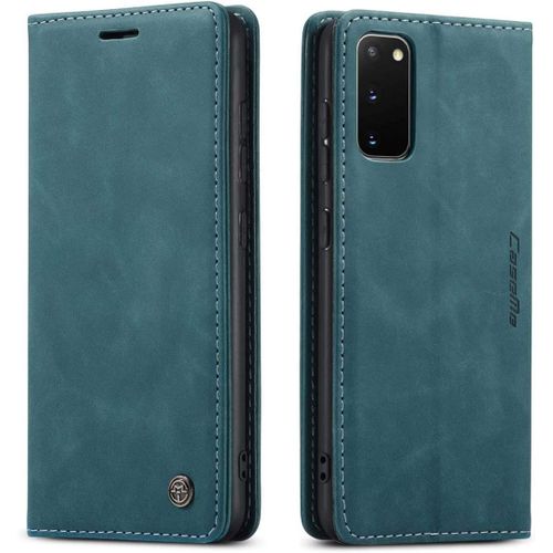 Coque Samsung Galaxy S20,Anti-Choc Premium Flip Case Etui,Bleu