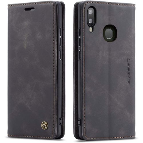 Coque Samsung Galaxy A20/A30/M10s,Anti-Choc Premium Flip Case Etui,Noir