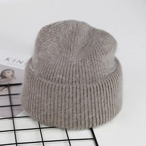 Bonnets En Fourrure De Lapin Monochromes Pour Femmes,Skullies De Marque,Chapeau Doux Et Chaud,Casquette Féminine,Chapeaux Angora,Cadeau Pour Femme,Y2k
