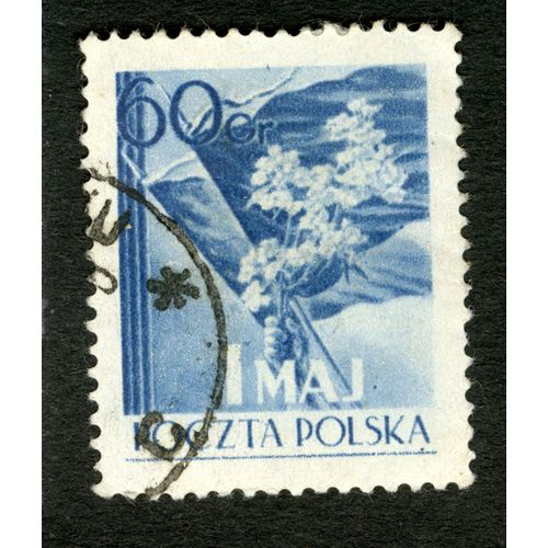 Timbre Oblitéré Poczta Polska, 1 Maj, 60 Gr