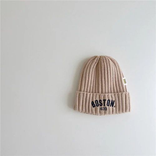 Bonnet Brodé Pour Bébé,Bonnet Pour Fille Et Garçon,Bonnet Chaud Pour Tout-Petits,Bonnet À Rayures Pour Enfants,Chapeaux Pour Filles Et Garçons,Lettres À La Mode,Y2y